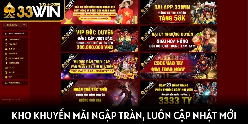 Kho khuyến mãi ngập tràn, cập nhật mới cho người chơi